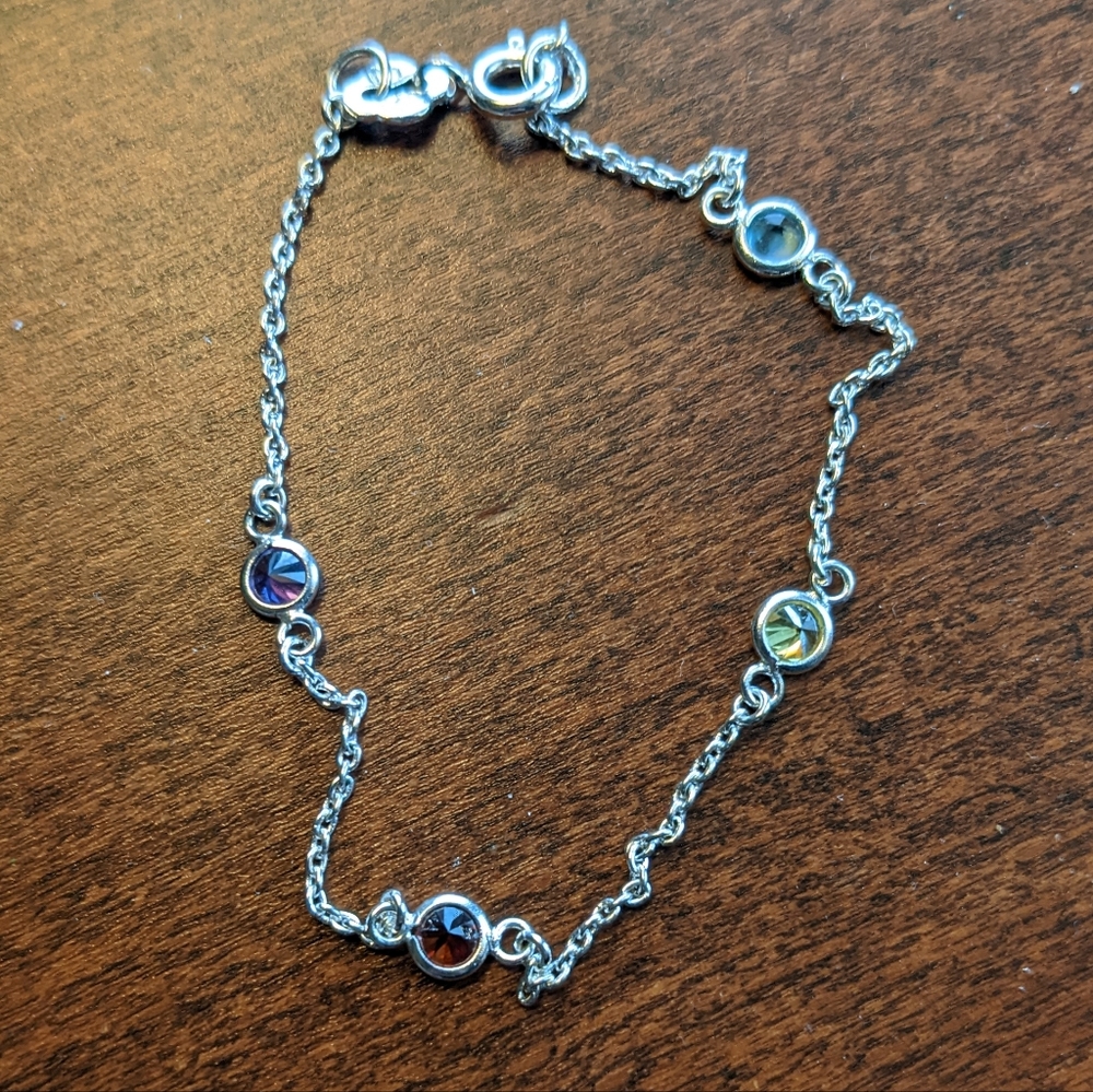 Colorful jeweled bracelet